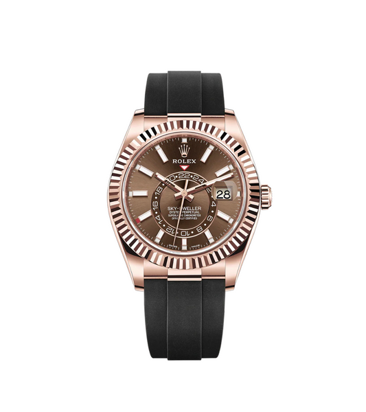 Rolex Skydweller Rose Gold Chocolate Dial