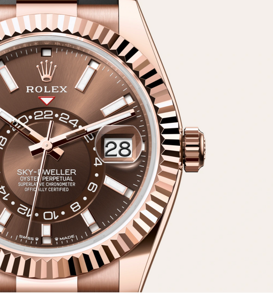 Rolex Skydweller Rose Gold Chocolate Dial